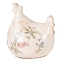 Decoratie kip 12x11x13 cm