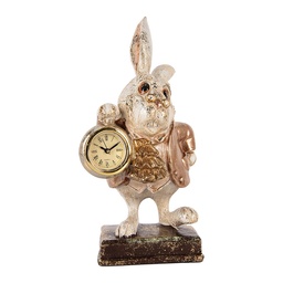 [6PR5513] Décoration Lapin Beige Couleur or 13x13x26 cm