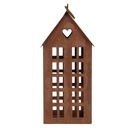 Decoration House Brown 13x11x30 cm