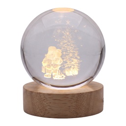 [66963] Glazen bol met licht LED Ø 6 cm