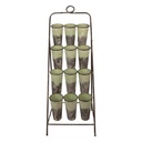 Plantholder standing Grey Green 55x70x143 cm