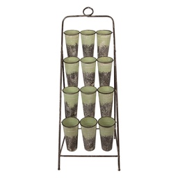 [5Y1477] Bloemen display staand 55x70x143 cm