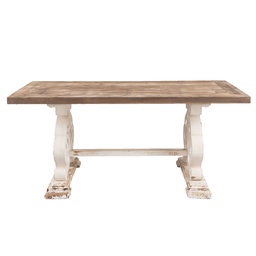 [5H0357] Table à manger Marron 180x90x82 cm