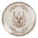 Tableware Diner Plate Beige Brown Ø 26x2 cm