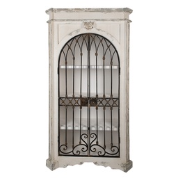 [50784] Cabinet Beige, Black 102x42x190 cm