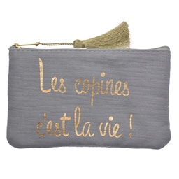 [JZTB0081BL] Busta toilette per donne Blu 17x1x11 cm