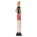 Decorativa Pinocchio Beige Rosso 12x11x68 cm