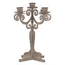 Candle Holder Grey Beige 26x26x35 cm