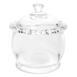 [6GL5001] Bonbonniere mit Deckel Transparent Ø 8x10 cm