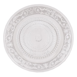 [6GL0223] Assiette à dîner Transparent Ø 23x1 cm