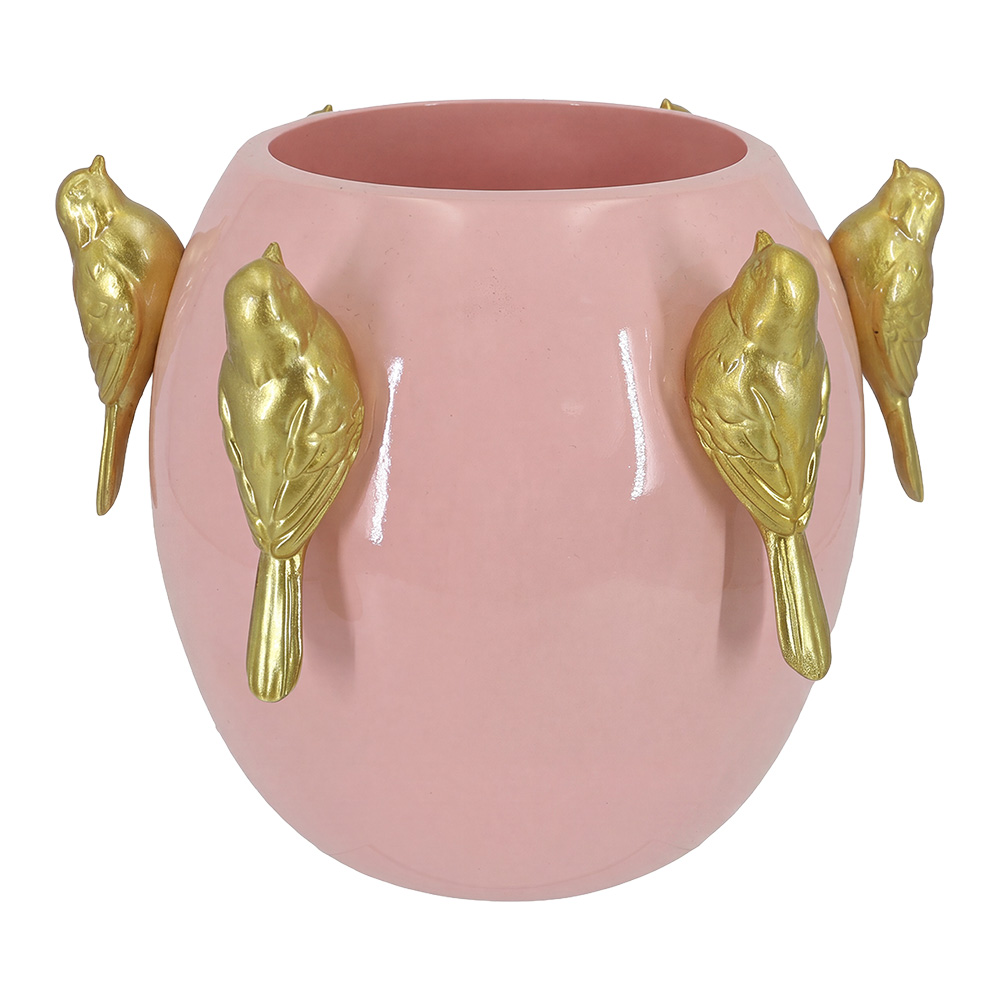 Decoration Flower Pot Inside Pink 18x18x17 cm