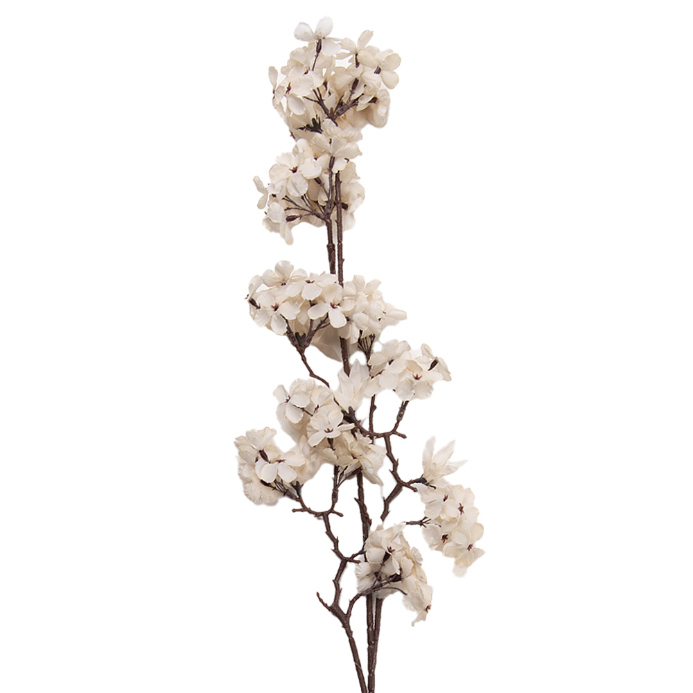 Decoratie tak met bloemen 10x7x98 cm