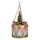 Decorative Drum Pink Blue Ø 17x25/37 cm