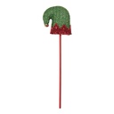 Décoration de Noël Bonnet de Père Noël Vert Rouge 9x2x34 cm