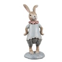 Decoration Rabbit Beige Blue 8x6x19 cm