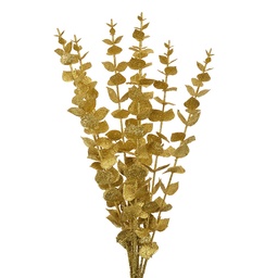 [65798] Christmas Decoration Artificial Branch Gold colored 9x8x46 cm