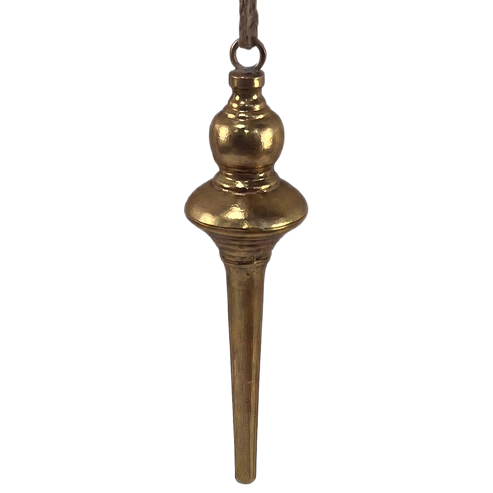 Pendentif de décoration Noël Couleur or Ø 9x37 cm