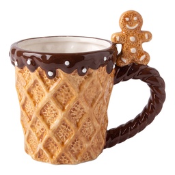[6CEMU0233] Mug Marron 14x10x13 cm / 350 ml