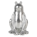 Decoration Statue Frog Silver 20x20x30 cm