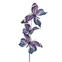 Décoration Branche avec papillons Violet Bleu 10x10x65 cm