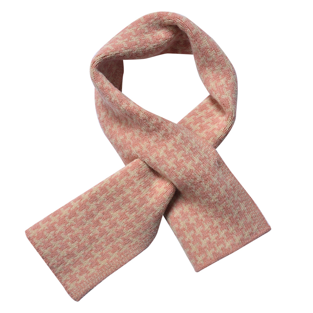 Scarf Women Print Pink 15x85 cm