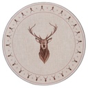 Presentation Plate Beige, Brown Ø 33x1 cm