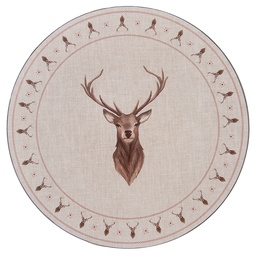 [COL85] Plaque de fond Beige, Marron Ø 33x1 cm