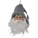 Decorative Hanger Santa Grey White 10x9x28 cm