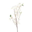 Deko Ast mit Blumen Weiß Grün 10x12x90 cm