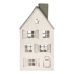 [6Y6077] Décoration Maison Blanc Vert 16x9x32 cm