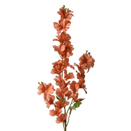 [5PL0135O] Decorative Artificial Branch with flowers Orange Green 16x12x100 cm