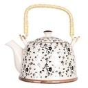 Teapot with Infuser Beige, Black 18x14x12 cm / 800 ml