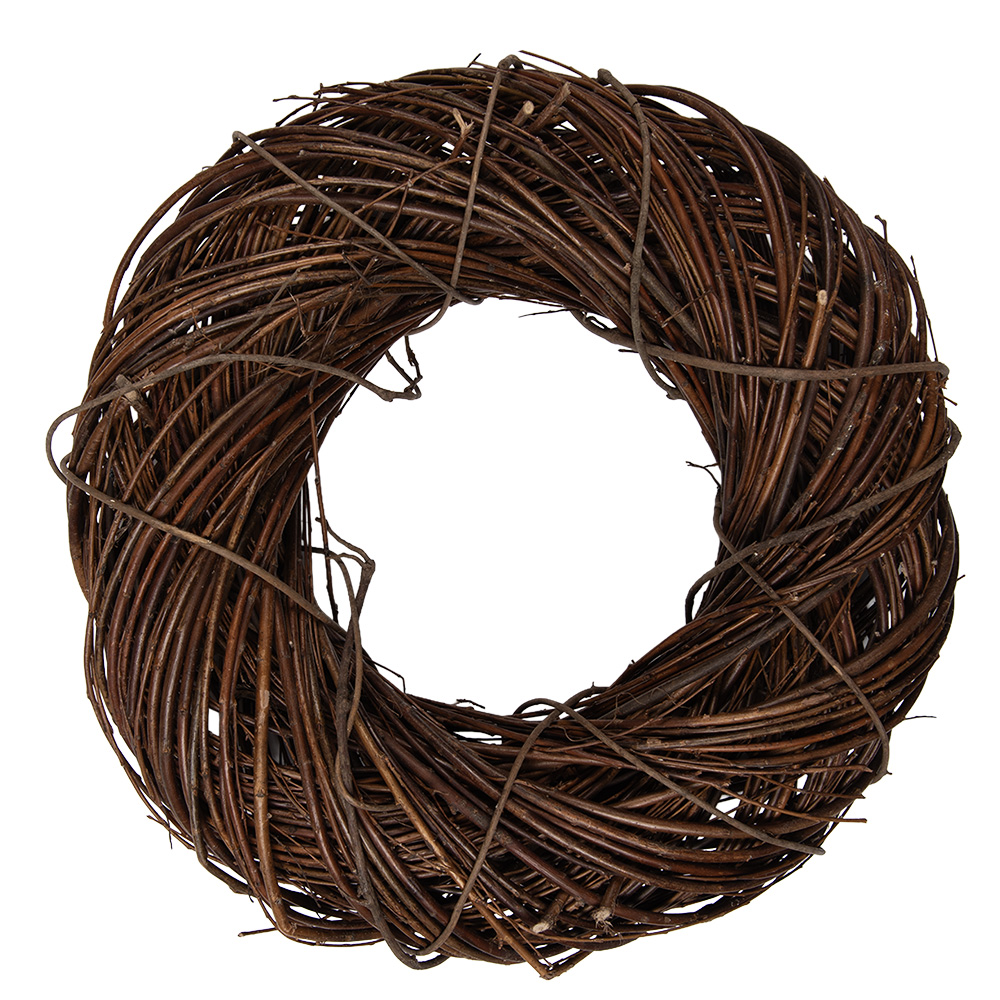 Decoration Couronne Marron Ø 40x10 cm