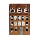 Porte-lampes de Noël chalet Marron 17x11x24 cm