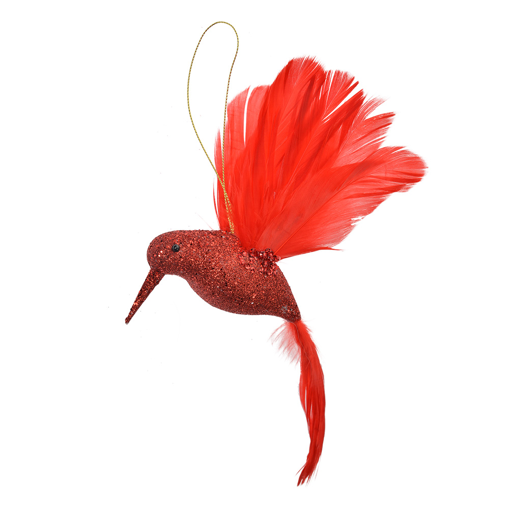 Christmas Decoration Pendant Bird Red 22x5x15 cm