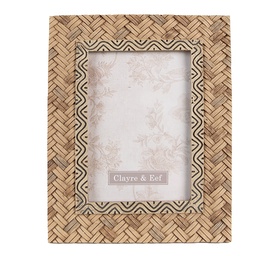 [2F0944] Picture Frame Brown 16x2x21 cm / 10x15 cm