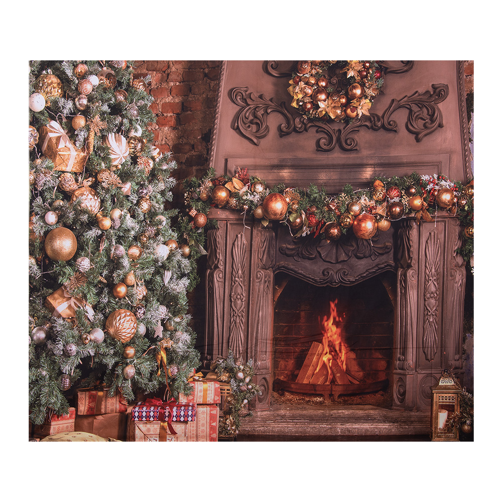 Wall Carpet Christmas tree  Brown Green 180x1x210 cm