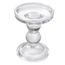 Candle Holder Transparent Ø 9x11 cm