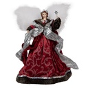 Decoration Statue Angel Red White 20x15x28 cm