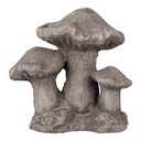 Decoration Mushrooms Grey 16x12x15 cm