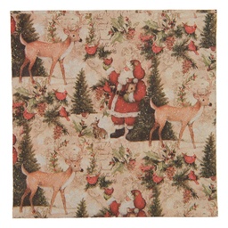 [73134] Tovaglioli di carta Beige Rosso 33x33 cm (20)