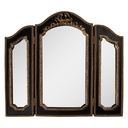 Wall Mirror Black Gold colored 38x2x34 cm