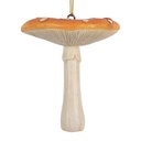 Pendentif décoratif Champignon Rouge Blanc Ø 7x8 cm