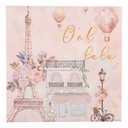 Paper napkins Pink 33x33 cm (20)