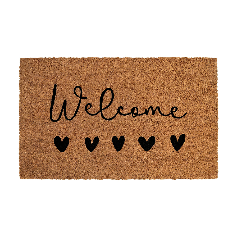 Doormat Inside Brown Black 75x45x1 cm