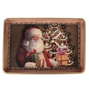 Decorative Tray Brown Red 31x22x2 cm