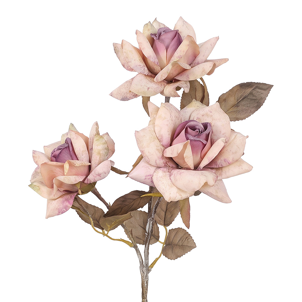 Branche décorative avec fleurs Rose 64 cm