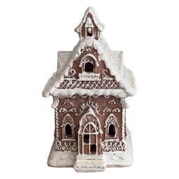 [6PR6401] Décoration Maison Marron Blanc 9x10x15 cm