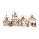 Decorazione di Case Marrone Bianco 25x6x13 cm