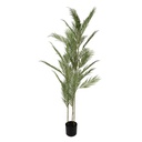 Artificial Plant Palm Green Black 25x25x180 cm